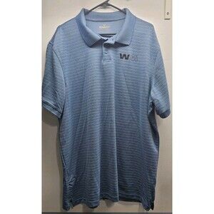 WM Waste Management Blue Polo Shirt Mens 2XL
